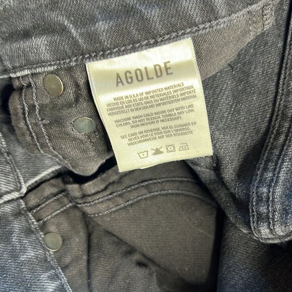 Agolde Black High Rise Nico Slim Jeans - Picture 9 of 10